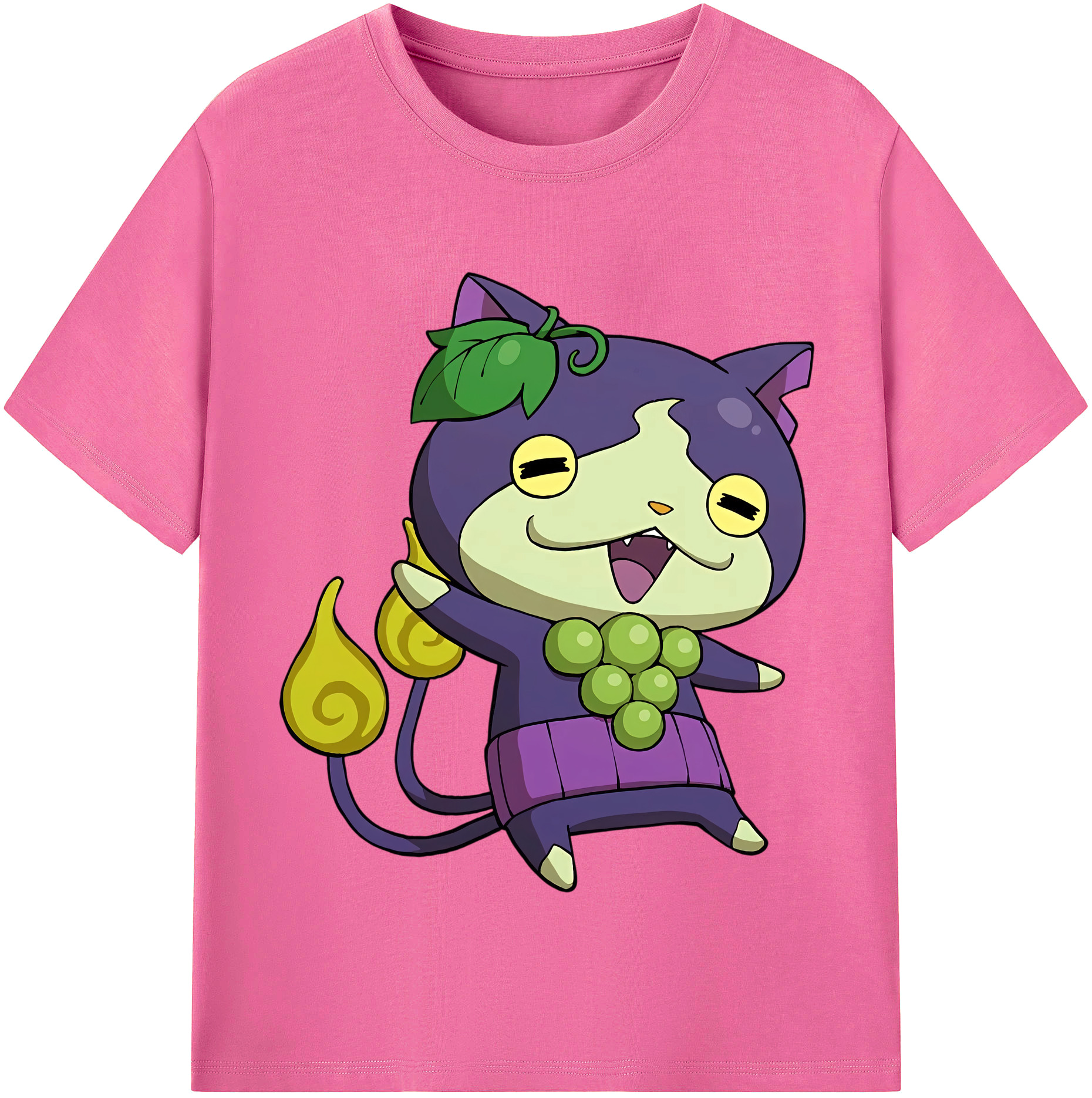 （画像用） 妖怪ウォッチ Yo-kai Watch レディースカジュアルプリントTシャツ（綿100％）